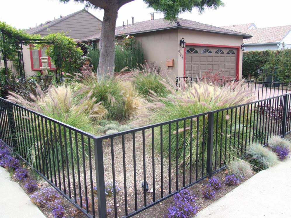 Simple Black Metal Fence